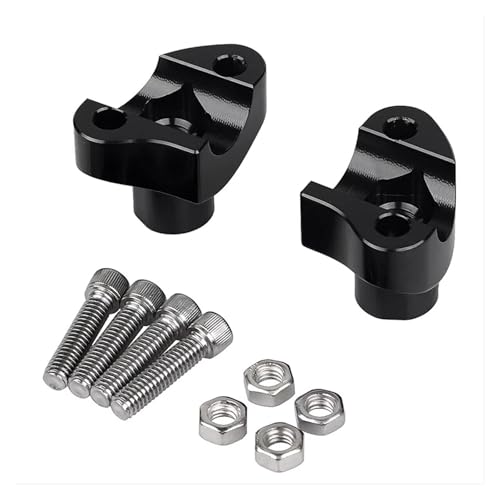 Rehausseur de guidon noir 25mm pour moto Sportster XL 883 1200 et Softail