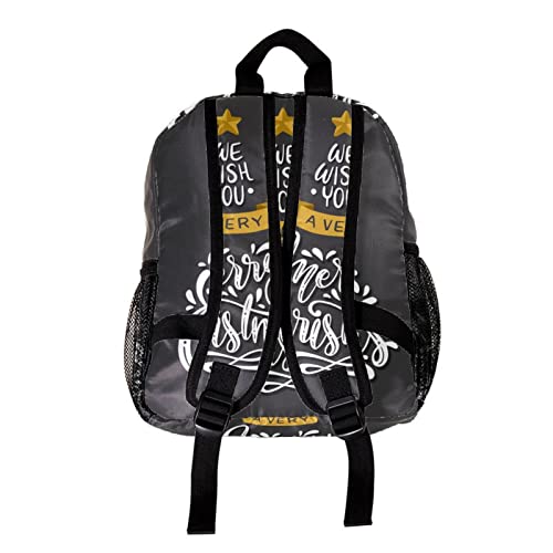 Sac à dos pour garçons et filles 30,5 cm multicolore imprimé de Noël durable