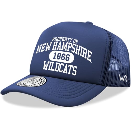 University of New Hampshire Wildcats UNH NCAA Trucker Mesh Snapback Cap Hat Navy Blue