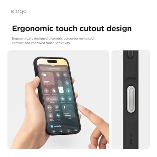 Coque iPhone 16 Pro elago : la solution anti-rayures hybride compatible MagSafe noir mat