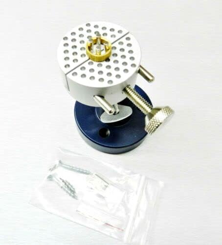 Universal Work Holder Peg Clamp Revolving Bench Tool Fixture on Base By JTS