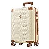 [Joyway] スーツケース, 機内持ち込み 航空会社承認, 旅行の必需品用コンビネーションロック, 軽量ハードサイド耐久性のあるABS アルミハンドル付きハードシェルローリングスーツケース