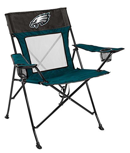 Rawlings NFL Game Changer Large Folding Tailgating and Camping Chair, with Carrying Case, Philadelphia Eagles