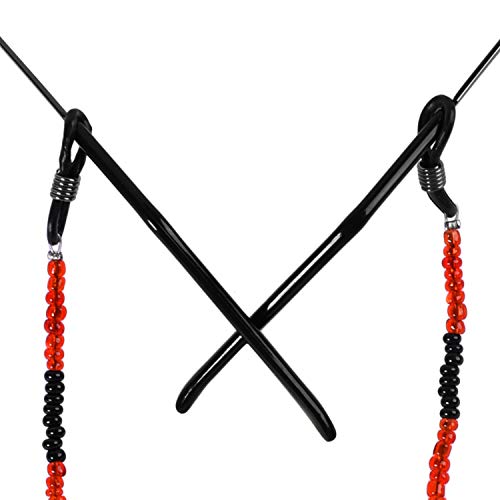 Image of Unisex Specs Holder Hook & Loop Anit Slip Eyewear Lanyard Beads Strap Chain