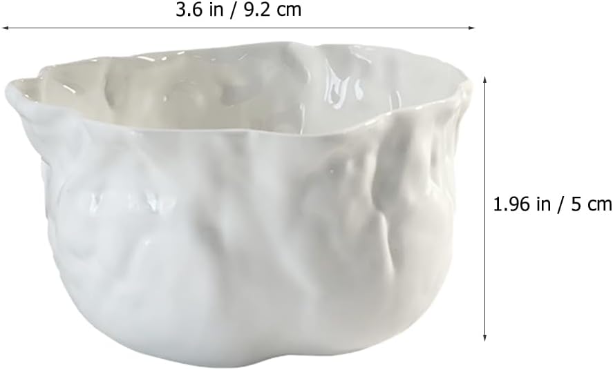 SHINEOFI Wrinkle Design Ceramic Tea Cup 3.62 X 3.62 X 1.96 in Chinese Tea Tasting Cup Small Teacup for Ceremony Home Office House Restaurant 1 X Ceramic