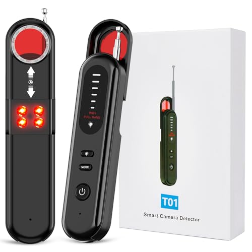 Hidden Camera Detectors, Bug Detector, Anti-Spy Camera Finder, GPS Tracker Detector, for Travel, Hotels, Bathroom, and Car