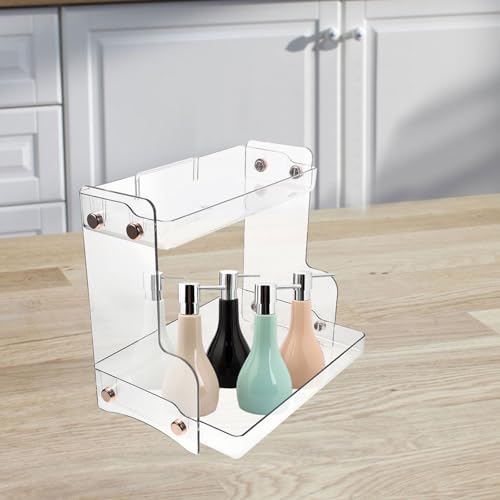 Organizador de baño de 2 niveles en PET con estructura doble capa 6