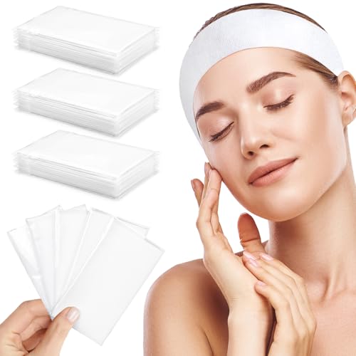 White Disposable Spa Headband for Women 36pcs Disposable Headbands for Spa Hair bands for Facials White Headband for Esthetician Skincare & Washing Face Professional Facial headbands for Women