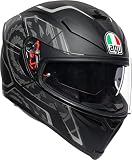 AGV Casco K5 S Multi MPLK Tornado mate negro/plateado S