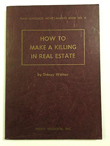 How to Make a Killing In Real Estate, 2nd Editi... B000HUC7JA Book Cover