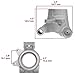 Caltric Rear Wheel Bearing Carrier Compatible with Polaris Sportsman 500 1996 1997 1998 1999 2000 2001-2006