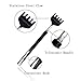 OWUDE Portable Extendable Back Scratcher, RUTAI Telescoping Scratcher Tetractable Claw Metal Hand Massager Tool with Pocket Clip Pack of 2 (Black + Purple)