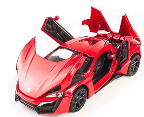 Image of 1 /32 lykan hypersport Model Car with Box, Zinc Alloy Pull Back Toy car with Sound and Light for Kids Boy Girl Gift?Colors as Per Stock? (lykan hypersport)