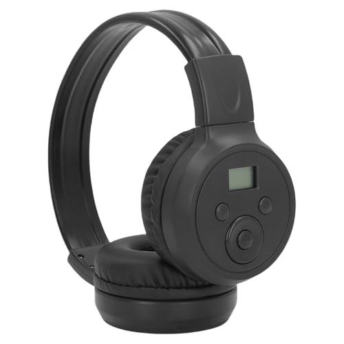 Asixxsix FM Radio Headphones,50-108MHz Radio Headset with Integrated FM Tuners and Memory Function for Home Outdoor Jogging Cycling