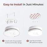 SITERLINK Smoke Detectors with 9V Replaceable Battery GS509A 1 Pack - Image 4