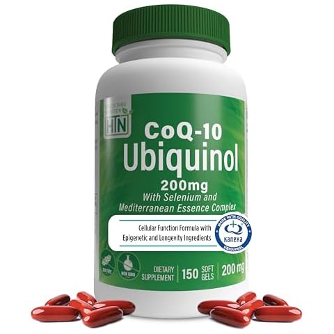 Health Thru Nutrition Ubiquinol 200mg 150 Servings with Selenium and Mediterranean Essence Complex | Cellular Function Formula with Epigenetic and Longevity Ingredients | Non-GMO Kaneka Qh Cover