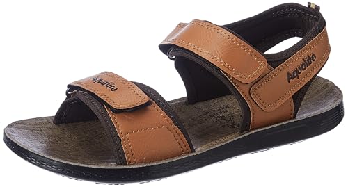 Aqualite Men PSD-1206 Sandal, Black/Tan, 10 UK/India (B0D95RTNXL) Amazon Price History, Amazon Price Tracker