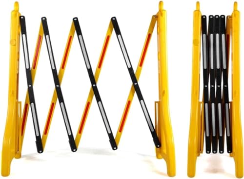 Barrière de barricade extensible portable à bandes réfléchissantes haute visibilité