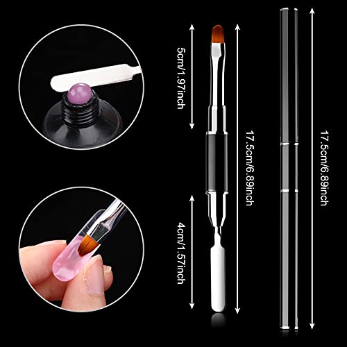 240 Stücke Halb Abdeckung Doppelte Nagel Formen Set Gel Nagel Form Sarg Erweiterung Form Nagel Gel Form für Nägel in 12… – Bild 3