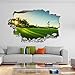 Produktbild Golfplatz Putting Green Fahnenstange Bäume Wandkunst Aufkleber Wandtattoo DH8