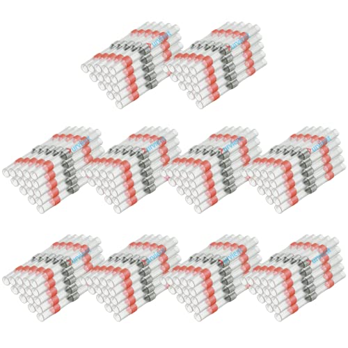 Image of Durvient.com Heat Shrinking Sleeve with Solder Ring For Electrical Wiring Insulation Waterproof Electrical Insulation (Wire Gauge 22-18, Pack of 100)