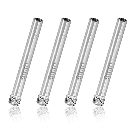 Image of Luomorgo 12Pcs 6mm /1 /4 inch Diamond Hole Saw Drill Bits | 1.1 inch Cutting Depth, For Glass Ceramic Marble, For Porcelain Tile Granite, For Quartz Gemstone