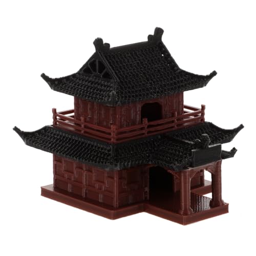 WEKADRIN Mini Padiglione Decorativo per Vasca e Bonsai Ornamento Paesaggistico in Plastica Leggera Design Classico per Giardino e Casa Facilmente Installabile e Realistico