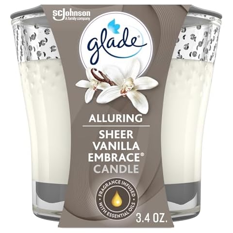 Glade Sheer Vanilla Embrace Candle Cover