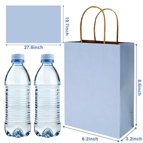 Image of BLEWINDZ 32 Pcs Small Gift Bags with 32 Tissues, 8 Colors Paper Goodie Bags with Handles for Birthday, Wedding, Baby Shower, Party Favors, Gift Wrapping and Party Supplies