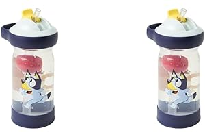 The First Years Bluey Sip & See Floating Bluey Water Toddler Water Bottle