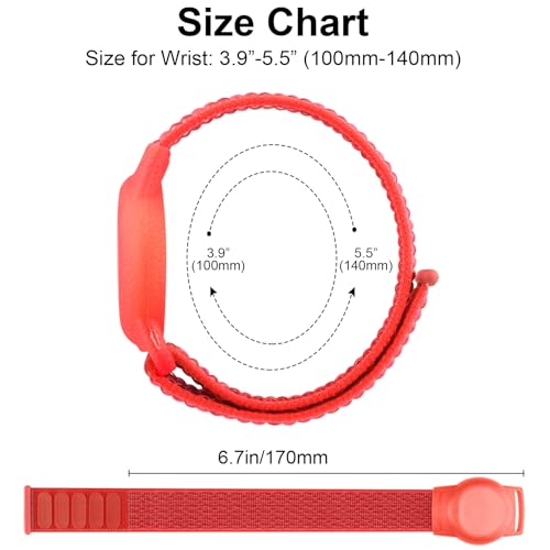 Pulsera para AirTag de niños correa ajustable y funda protectora GPS 5