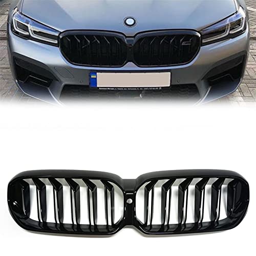 Calandre Kidney G30 G38 Noire Brillante : Solution Antiblanchissement pour BMW Série 5 2020