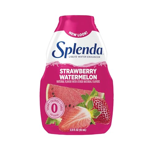 SPLENDA Energy Liquid Water Enhancer Drops, Sugar Free, Zero Calorie, Natural Flavor, Concentrated Drink Mix, 3.11 Fl Oz Each Bottle (Black Cherry, 1 Pack)