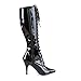 Pleaser Women's Vanity-2020/B Knee-High Boot,Black Patent,8 M US