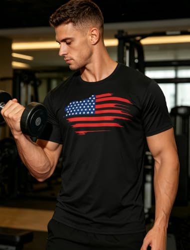 Image of APTRO Men's Workout Shirts Quick Dry Athletic Gym T-Shirts - Moisture Wicking Short Sleeve Performance Running Tees for Men