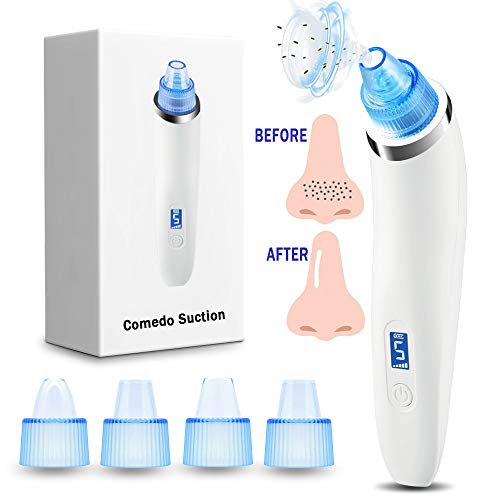 TEAUTE Pore Vacuum Blackhead Remover Vacuum, Upgraded Strong Suction Rechargeable Remover Blackhead Removal Pimple