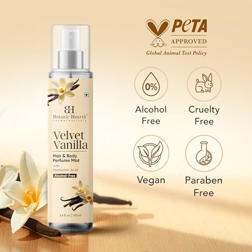 Botanic Hearth Velvet Vanilla Hair Perfume & Body Perfume Mist - 3.4 fl oz - 4