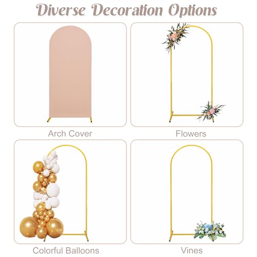 Soporte para Arco de Boda con Cover Spandex Cameo Brown miniatura 5