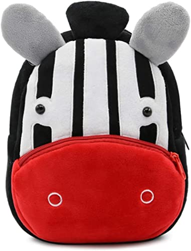 Image of blue tree Cute Boy's and Girl's Plush Bag Medium Quality Full Embroidery Designs Mini Travel Backpack Mango (Mango-Zebra)