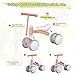 Baby Balance Bike Cute Toys for 1 Year Old Boy and Girl 12-24 Months Toddler Bike Baby Walker Riding Gifts for Boys Girls No Pedal Infant 4 Wheels Baby's First Birthday Gift (Pink)
