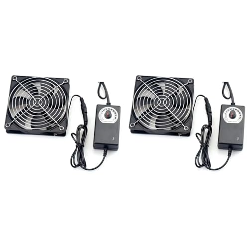 Ventilateur de refroidissement 120 mm haute efficacite avec variateur de vitesse 12V