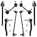 WEDOAUTO 8Pc Suspension Kit Front Outer Tie Rod End + Front Stabilizer Sway Bar Links Rear Sway Bar End Link Fit For Ford Edge 2015-2018, Fusion 2013-2018, For Lincoln MKX 2016-2018, MKZ 2013-2018