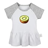 Fruit Kiwi Pattern Cute Dresses, Newborn Infant Baby Girls Princess Dress, Toddler Kids Novelty Ruffles Cotton...