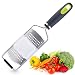 Produktbild ZOLMER® Premium Zester Reibe mit Ergonomischem Griff - Extra Scharfe Küchenreibe aus Edelstahl - Käsereibe - Obstreibe  mit Fingerschutz