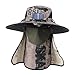 predolo Solar-Powered Fan Hat for Outdoor Fishing and Recreation, Khaki