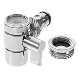Mipcase Adapter mit Diverter Ventil für Spülmaschinen und Waschmaschinen Adapter Brustwarze Langlebig und Einfach zu Installieren