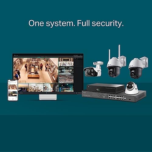 Image of TP-Link VIGI C540-W Wireless Outdoor Wi-Fi Pan Tilt Network Smart Security Camera | 24 Hour Full-Color CCTV | 4MP HD | Smart Detection | H.265+ | IP66 Waterproof | Two Way Audio | ONVIF