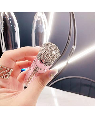 Encendedor eléctrico USB SENDEREAL con cristales rosas miniatura 3