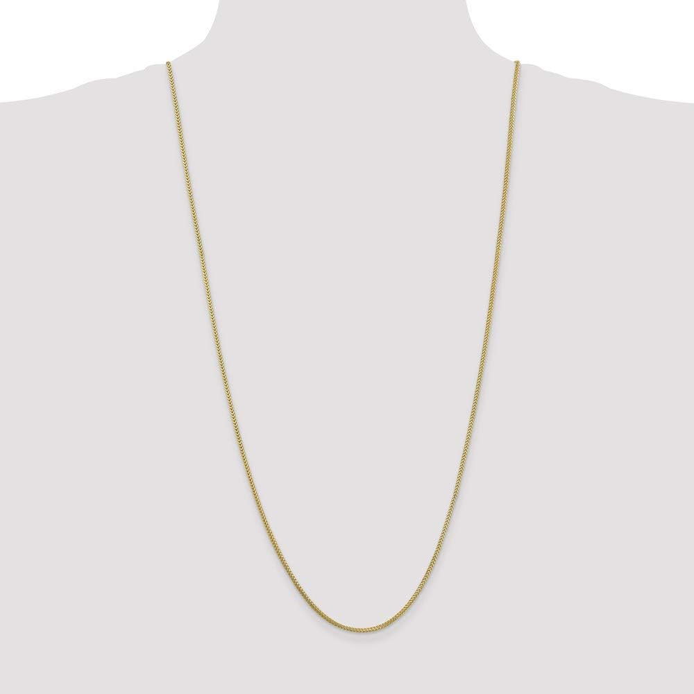Chain Necklace 10K Yellow Gold Franco 30 in 1.3 mm 1.3mm