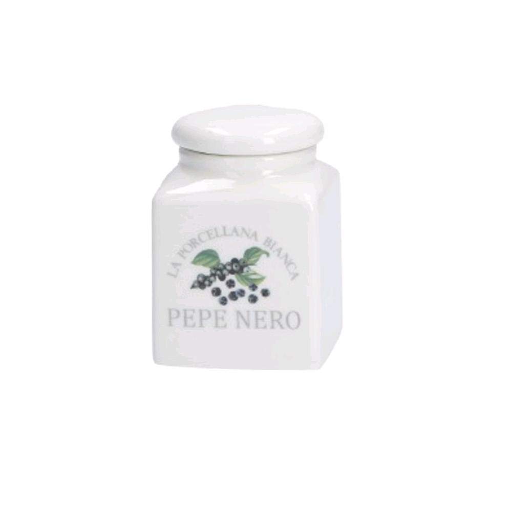 Porcellana Conserva Covered Black Pepper Container 6 oz GB